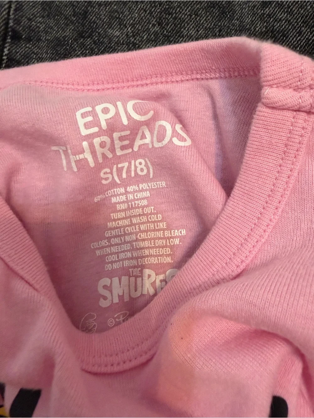 Epic Threads Pink Smurfs Tee - Soft Pink Graphic Top